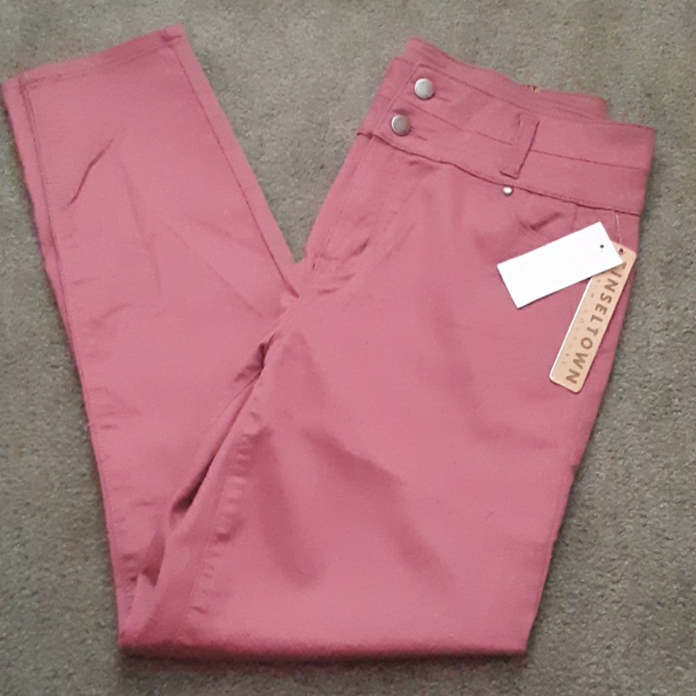 High waisted skinny jeans